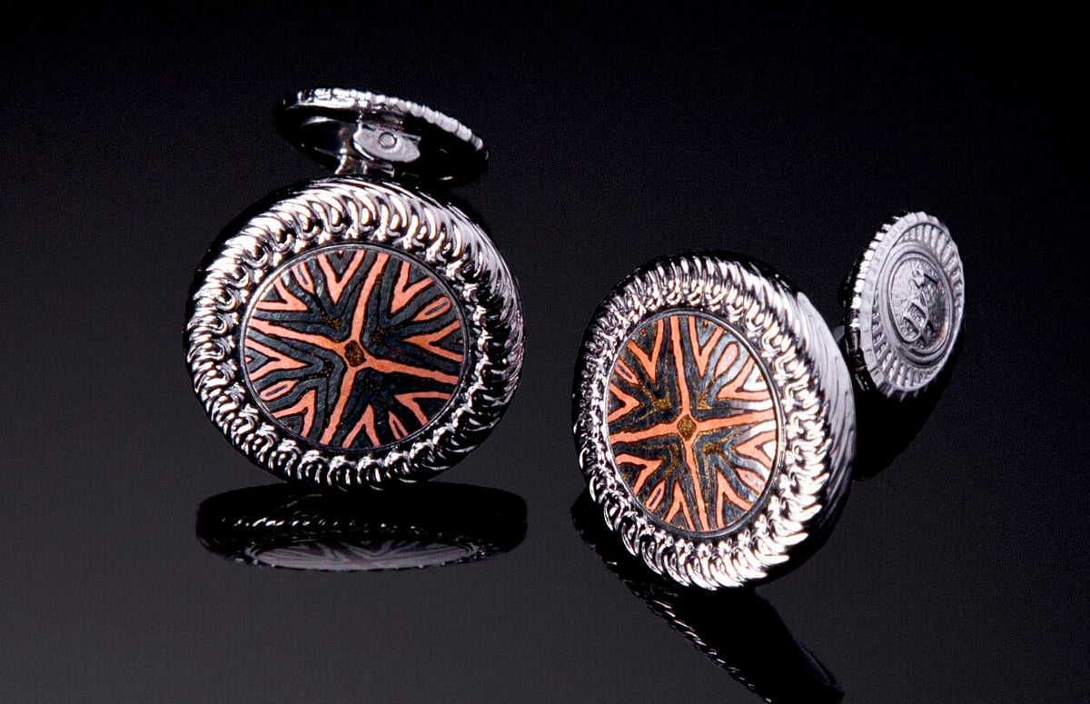 William Henry CUFFLINK CL1-1 Mokume