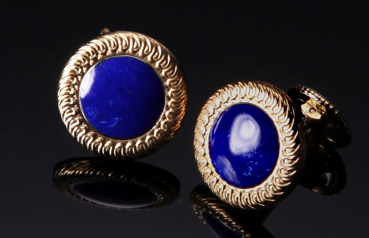 William Henry CUFFLINK CL3-1 Lapis Lazuli