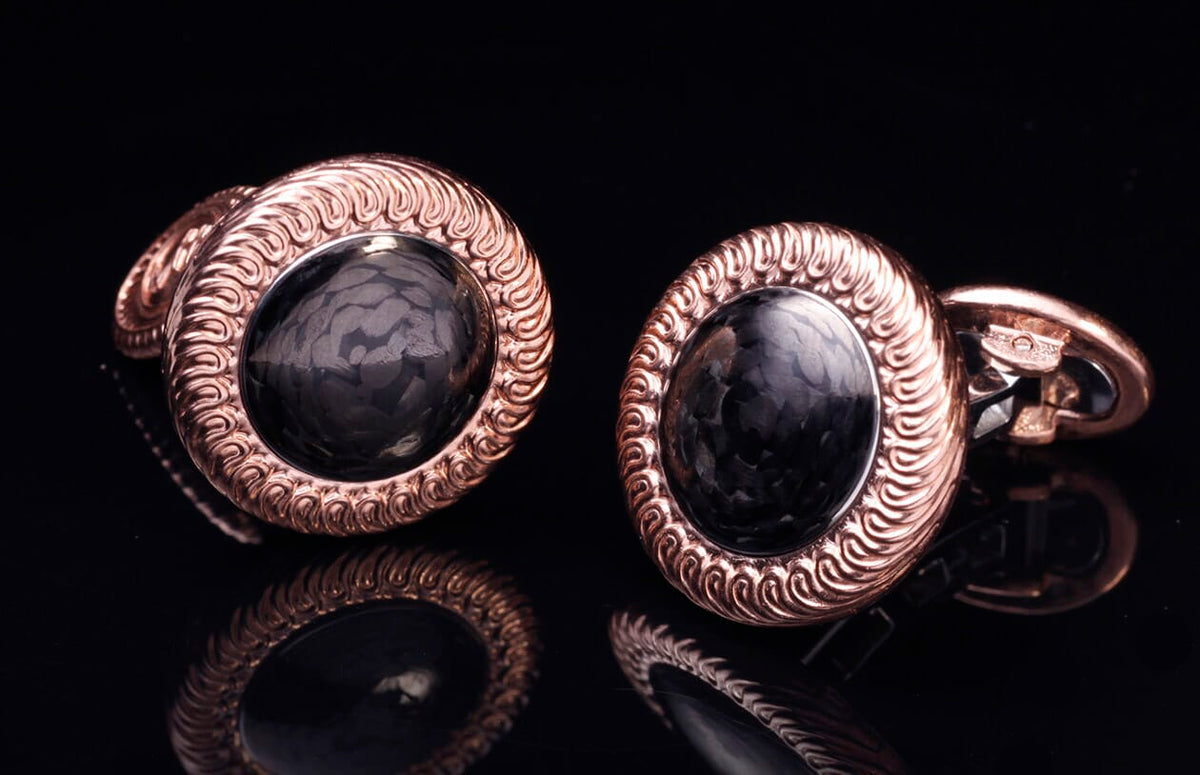 William Henry CUFFLINK CL4-1 Carbon Fiber