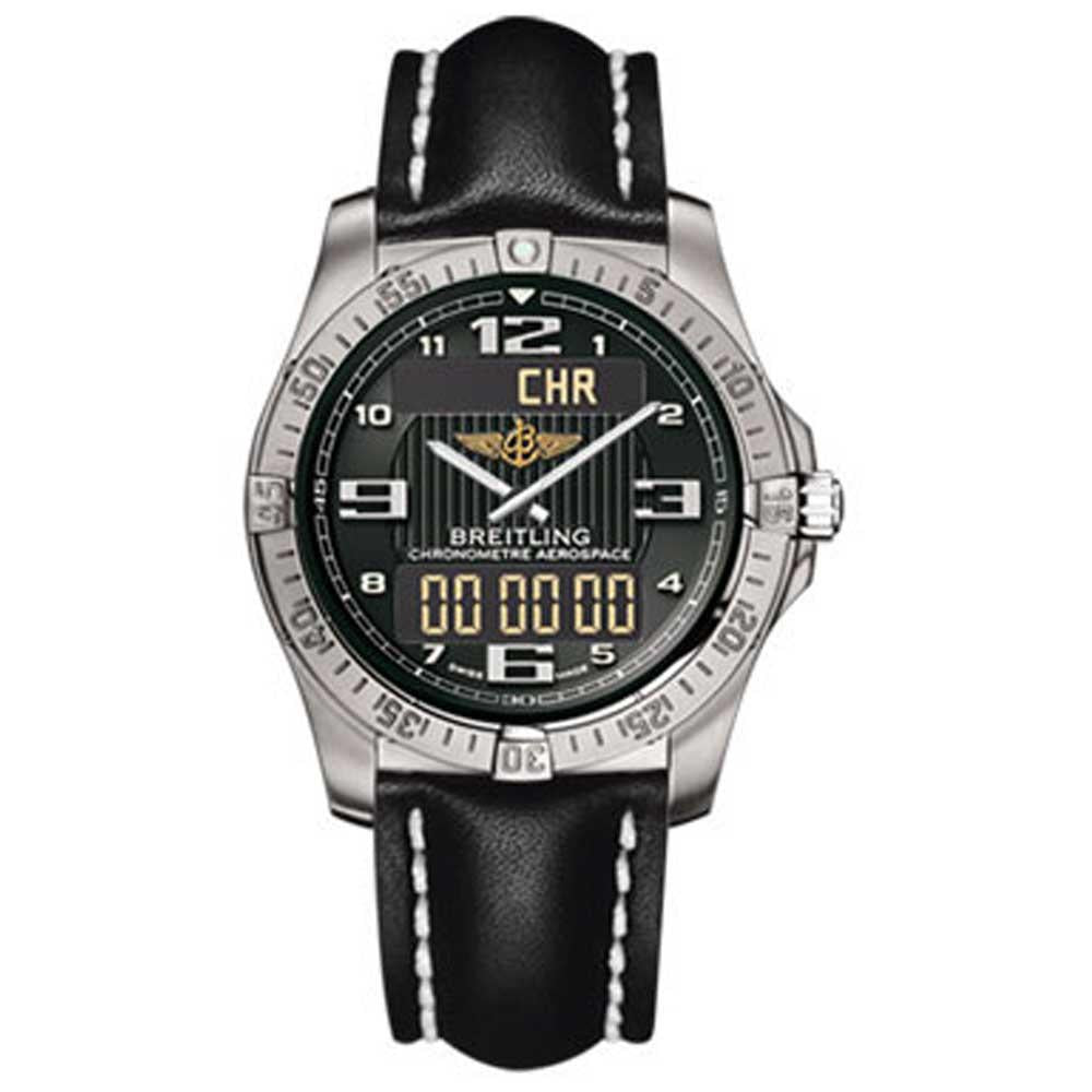 Breitling Aerospace Titanium E7936210/B962-leather-black-deployant