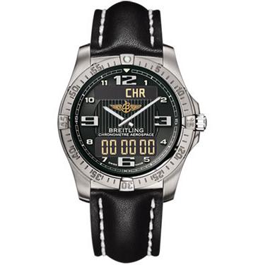 Breitling Aerospace Titanium E7936210/B962-leather-black-tang