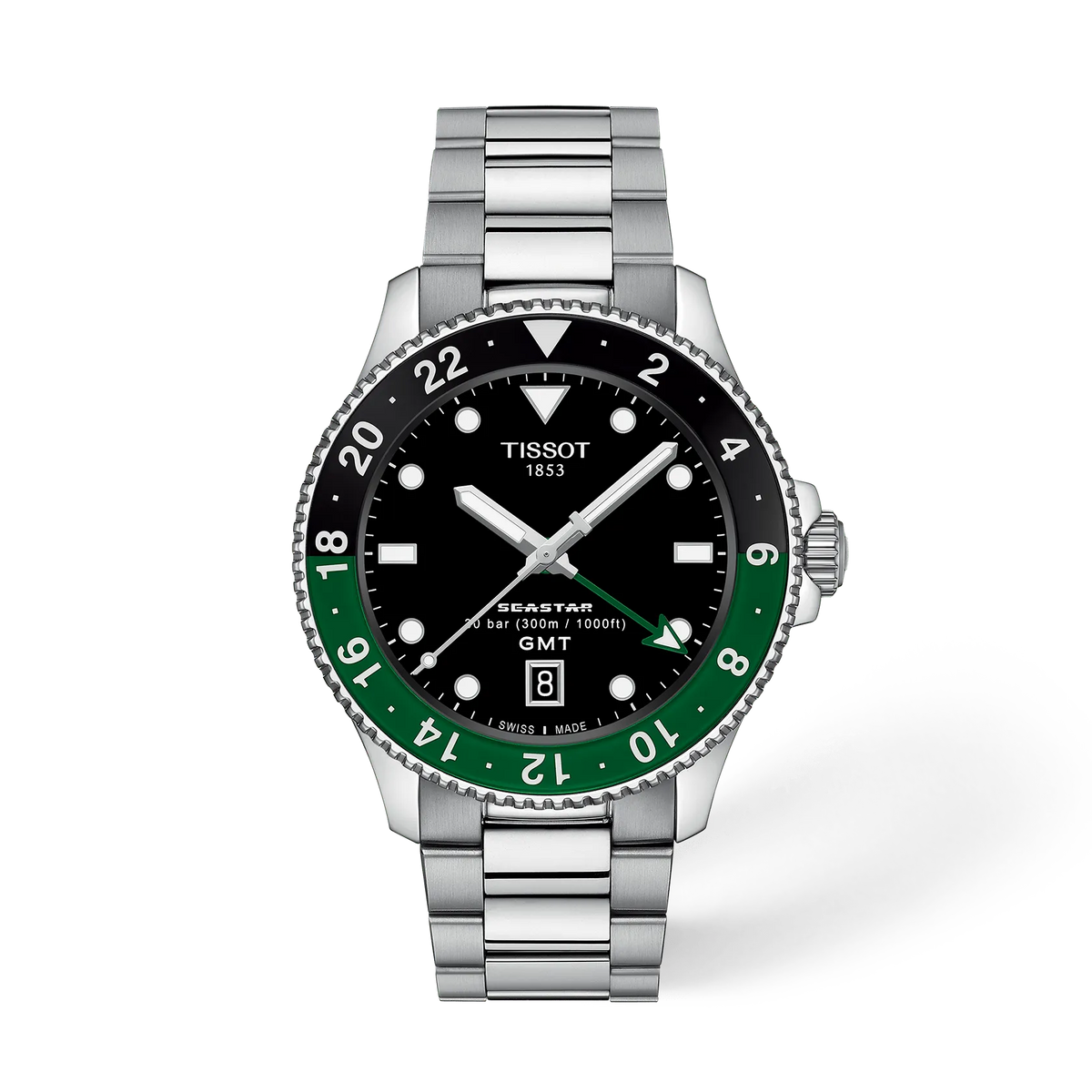 Tissot Seastar 1000 GMT 40mm T1208521105100