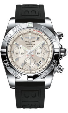 Breitling Chronomat 44 Steel Polished Bezel - Diver Pro III Strap - Deployant AB011012/G684-diver-pro-iii-black-deployant Men's Watch
