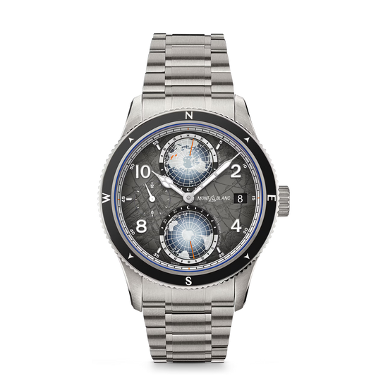 Montblanc 1858 Geosphere 0 Oxygen The 8000 - TITANIUM, STEEL, CERAMIC - Gray - Montblanc® US MB130982