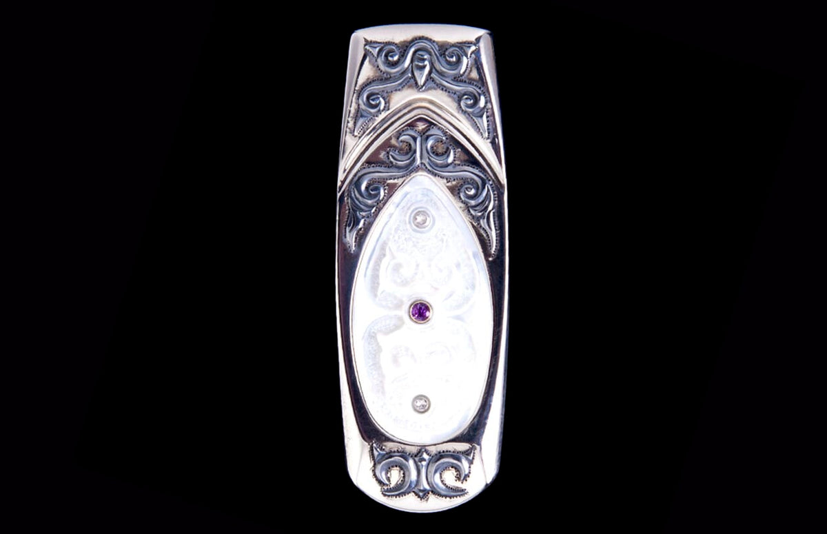 William Henry MONEY CLIP M1 Geneva 'Orchid' M1 ORCHID