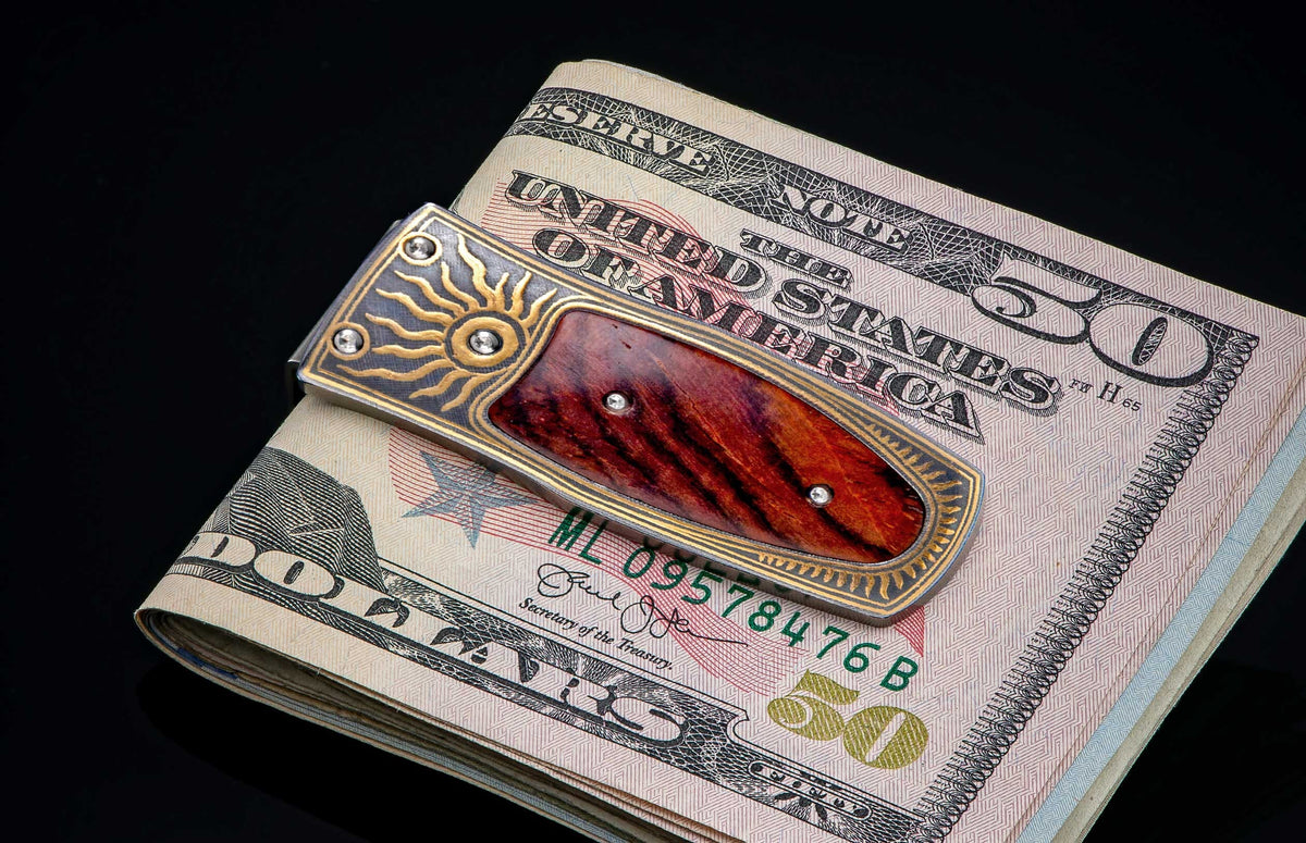 William Henry MONEY CLIP M4 Red Sun