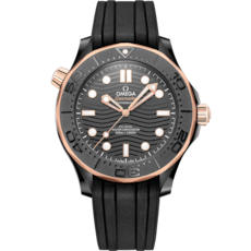 Omega Diver 300M Seamaster Black ceramic Master Chronometer Certified Watch 210.62.44.20.01.001 21062442001001