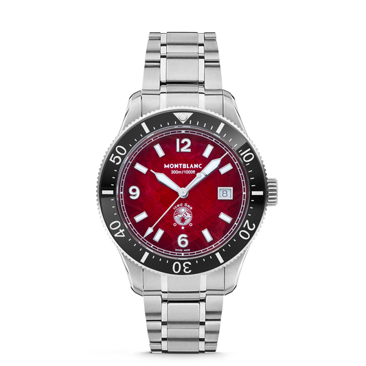 Montblanc Iced Sea Automatic Date - Steel - Ceramic - Burgundy - Montblanc® US MB132291