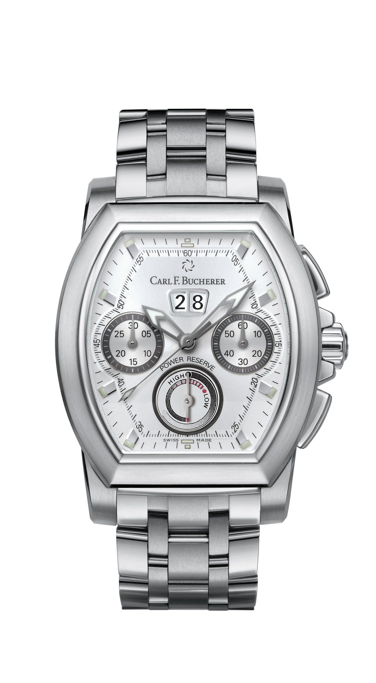 Carl F. Bucherer Patravi T-Graph Stainless Steel On Bracelet Men's Watch 00.10615.08.13.21