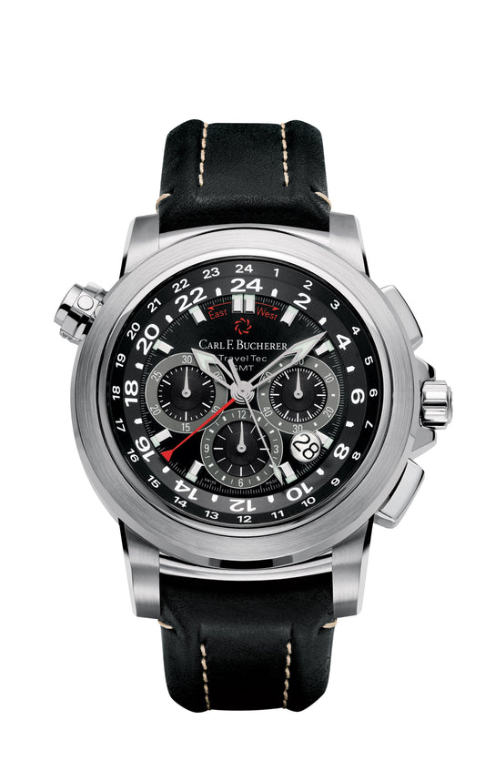 Carl F. Bucherer Patravi TravelTec GMT Stainless Steel On Strap Men's Watch 00.10620.08.33.01