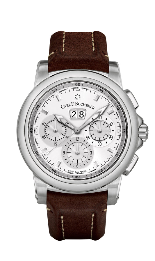 Carl F. Bucherer Patravi Chrono Date Stainless Steel On Strap Men's Watch 00.10624.08.13.01