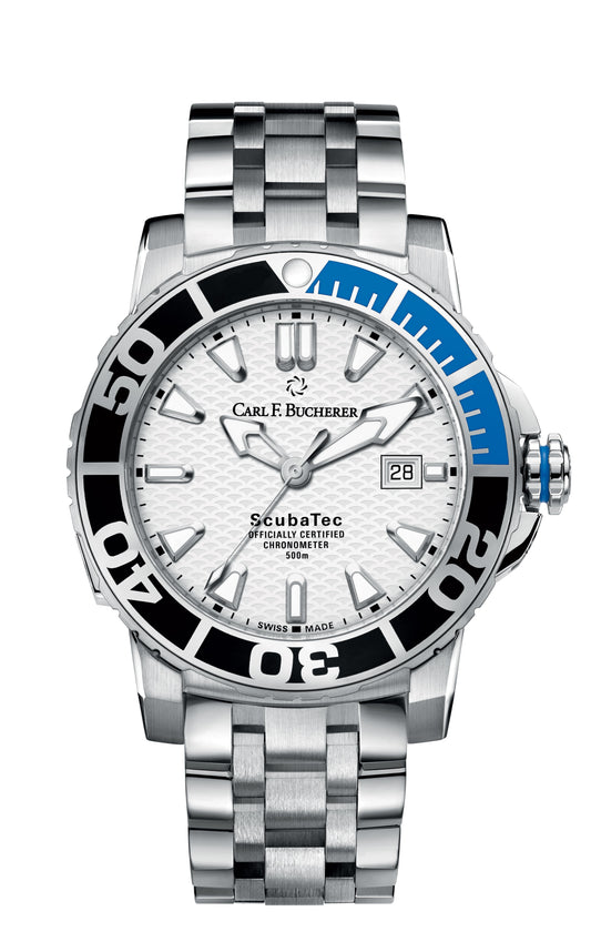 Carl F. Bucherer Patravi ScubaTec Stainless Steel On Bracelet Men's Watch 00.10632.23.23.21