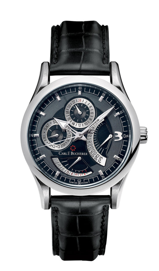 Carl F. Bucherer Manero RetroGrade Stainless Steel On Strap Men's Watch 00.10901.08.36.01