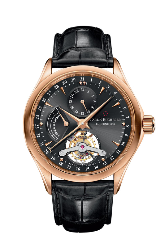 Carl F. Bucherer Manero Tourbillon 18kt Rose Gold On Strap Men's Watch 00.10918.03.33.01