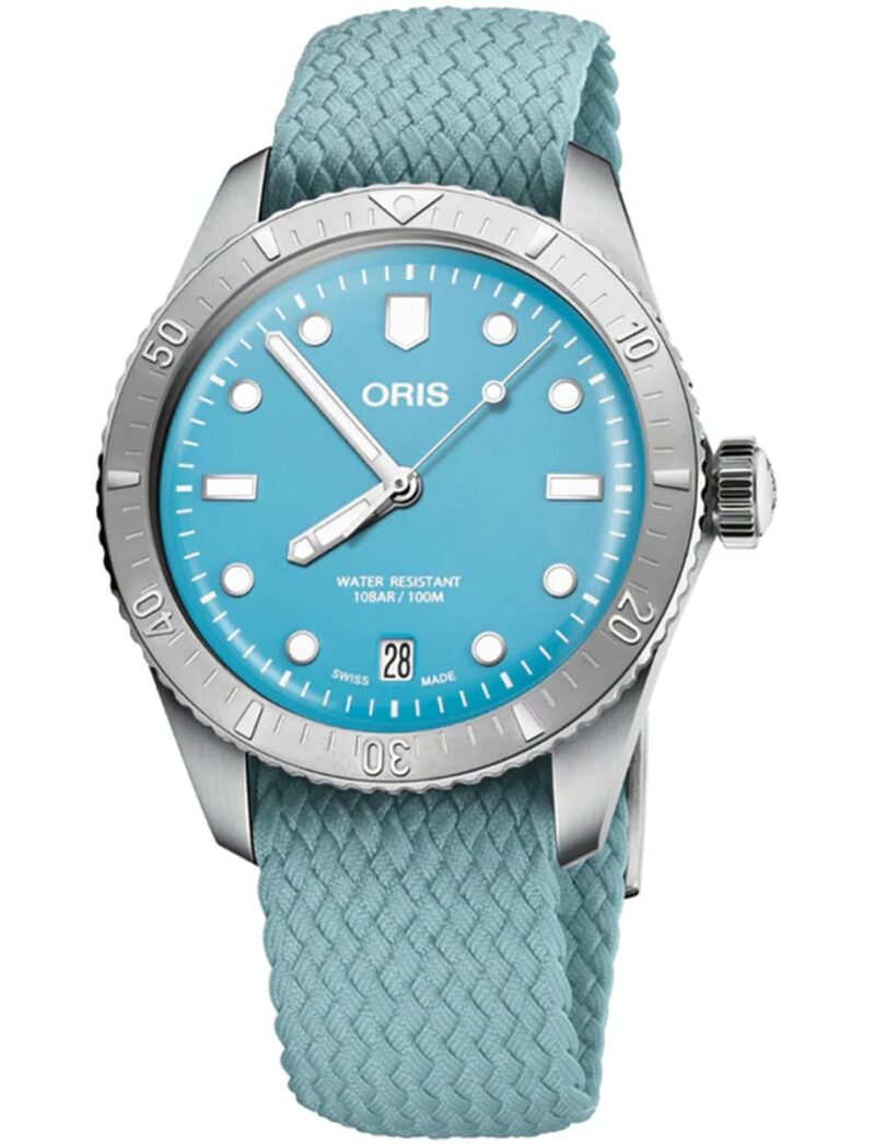 Sixty-Five Blue Cotton Candy Perlon Strap