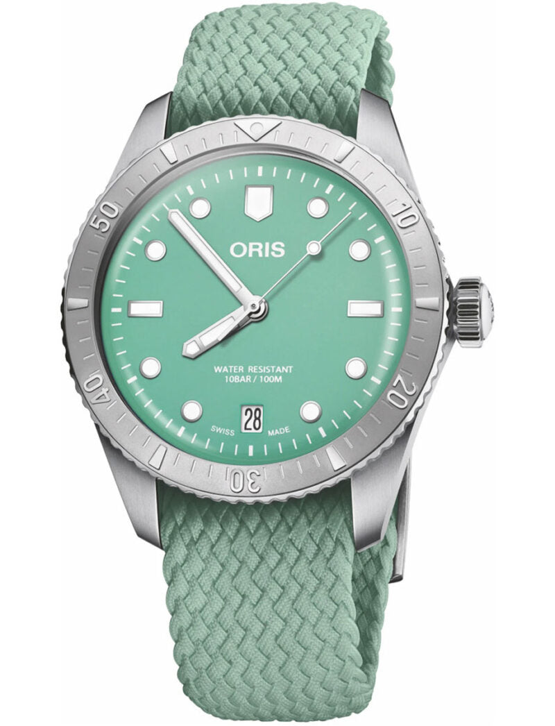 Sixty-Five Green Cotton Candy Perlon Strap