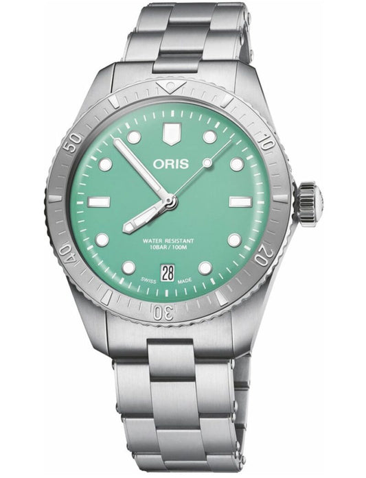 Sixty-Five Green Cotton Candy Steel Strap