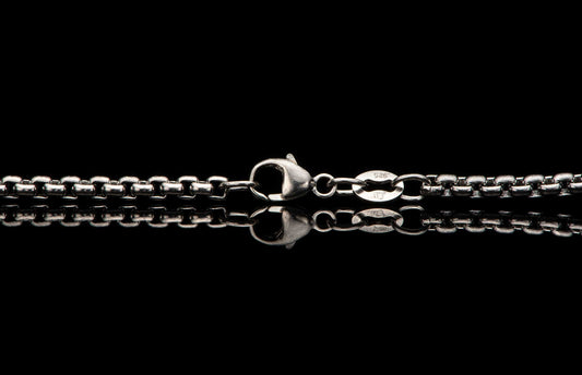 William Henry JEWELRY Silver Box Chain - 2.5mm SILVER BOX CHAIN 2.5