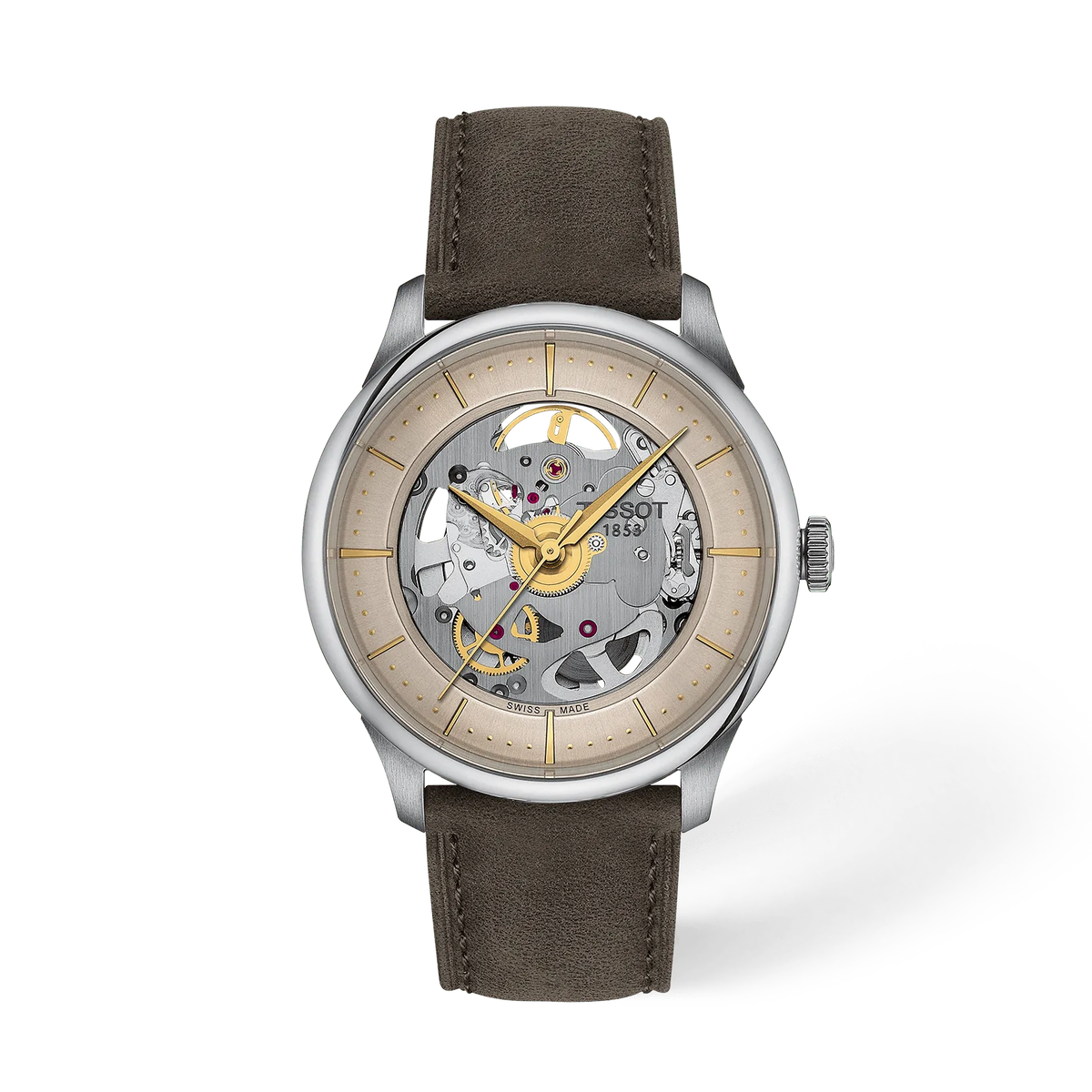 Tissot Chemin Des Tourelles Skeleton 39mm T1398361626100