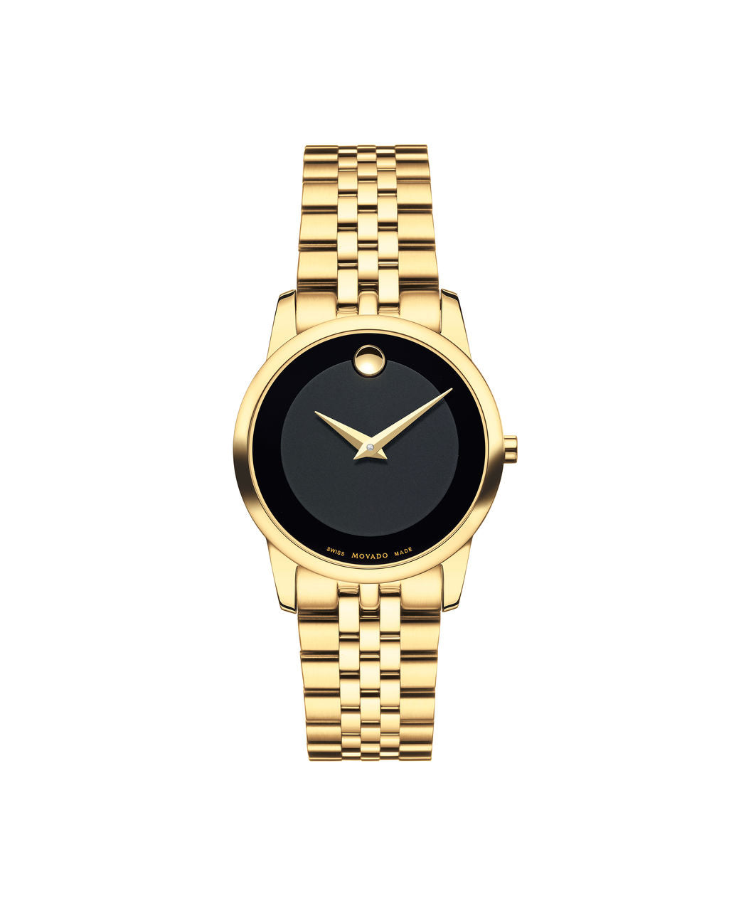 Movado Women's Museum Classic 28mm Yellow Gold Plated On Bracelet 0607005