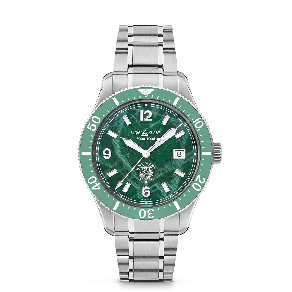 Montblanc Iced Sea Automatic Date - Steel - Ceramic - Green - Montblanc® US MB129373