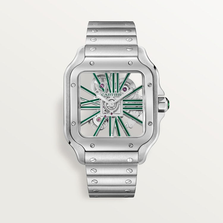 Cartier Santos de Cartier skeleton watch WHSA0028
