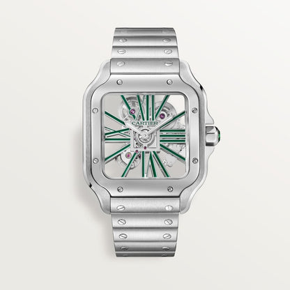 Cartier Santos de Cartier skeleton watch WHSA0028