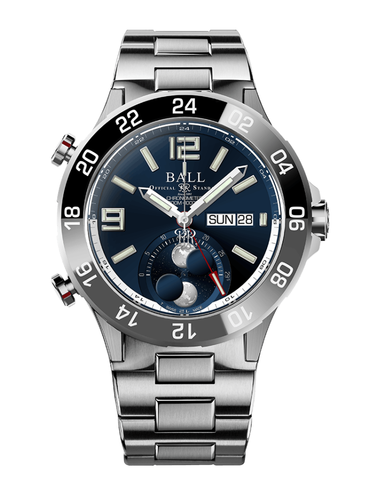 Ball Roadmaster Marine GMT Moon Phase (42mm) DG3220A-S9C-BE