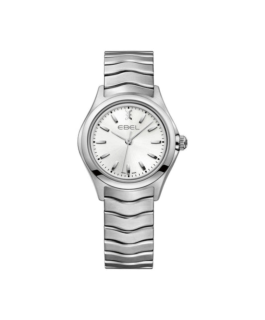 Ebel Wave Lady 30mm Stainless Steel On Bracelet Ladies Watch 1216191