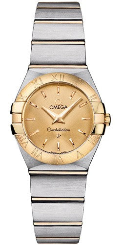 Omega Constellation Ladies Quartz 24 MM Stainless Steel - Yellow Gold Watch 123.20.24.60.08.001