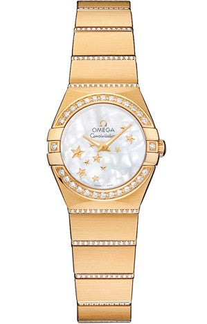 Ladies Omega Constellation with Dia on Link 123.55.24.60.05.002 Watch