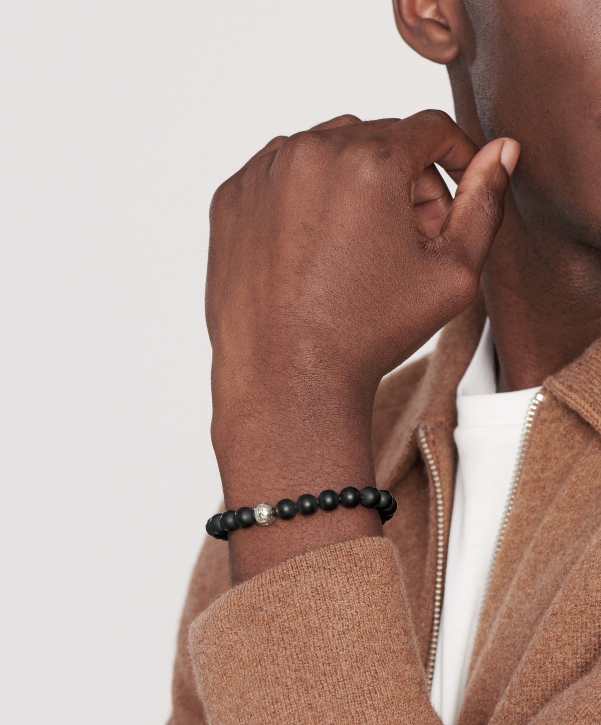 Movado Men's Beaded Bracelet 1840284