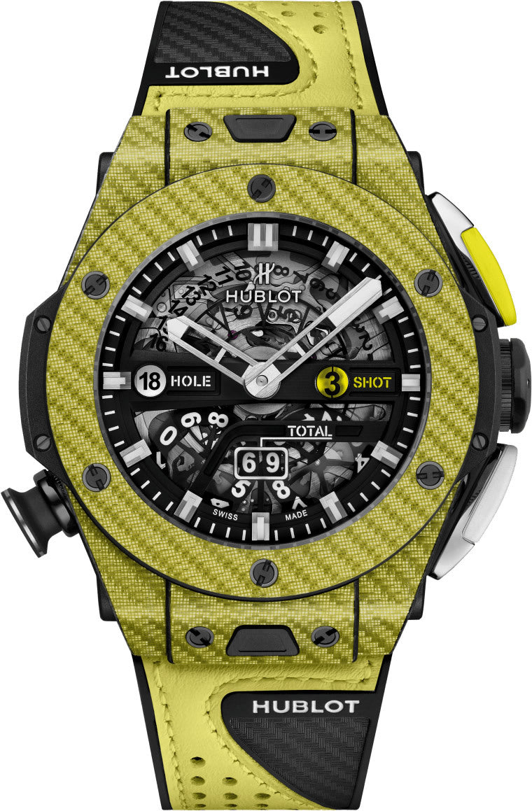 Big Bang Unico Golf Yellow Carbon 45mm