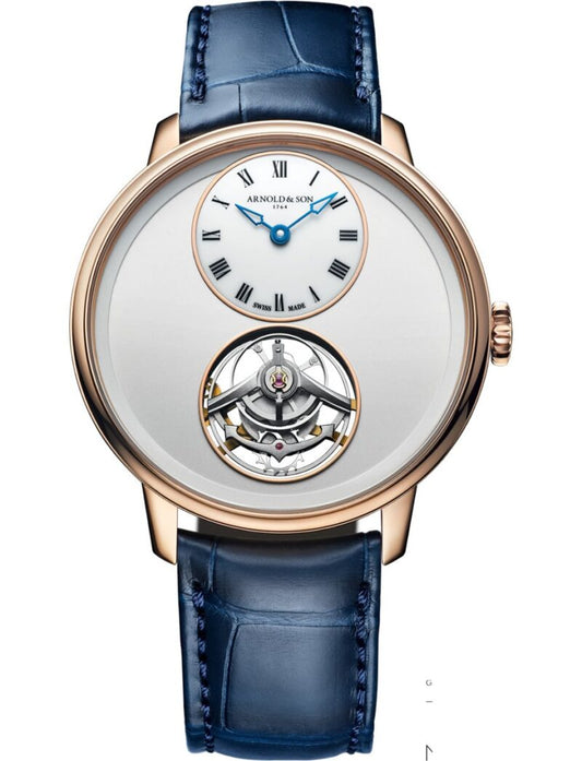 Ultrathin Tourbillon Gold Silver Opaline