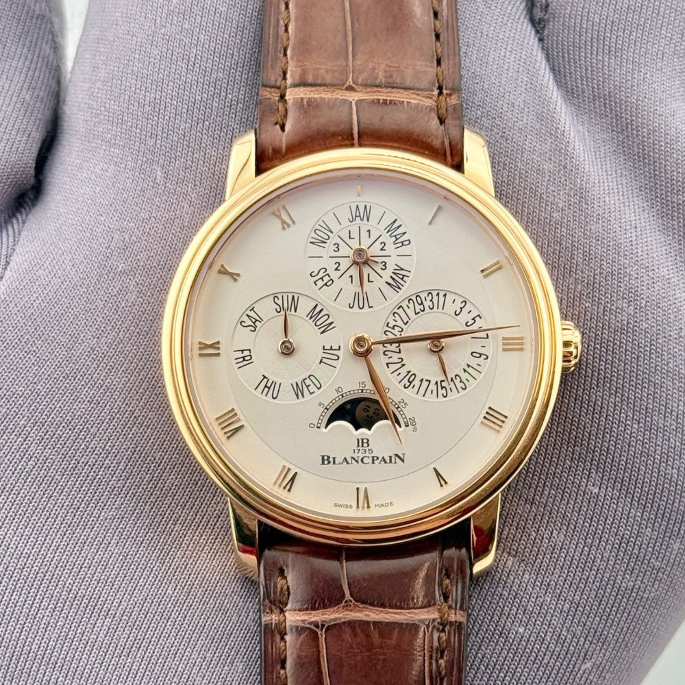 Pre-Owned Blancpain Villeret Perpetual Calendar 6057-3642-55B