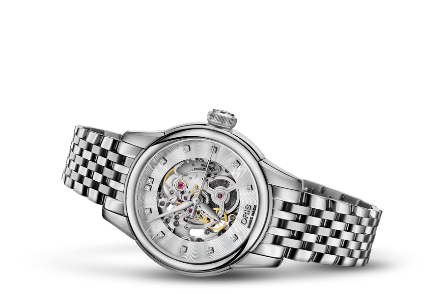 Oris Artelier Skeleton Diamonds 01-560-7687-4019-07-8-14-77