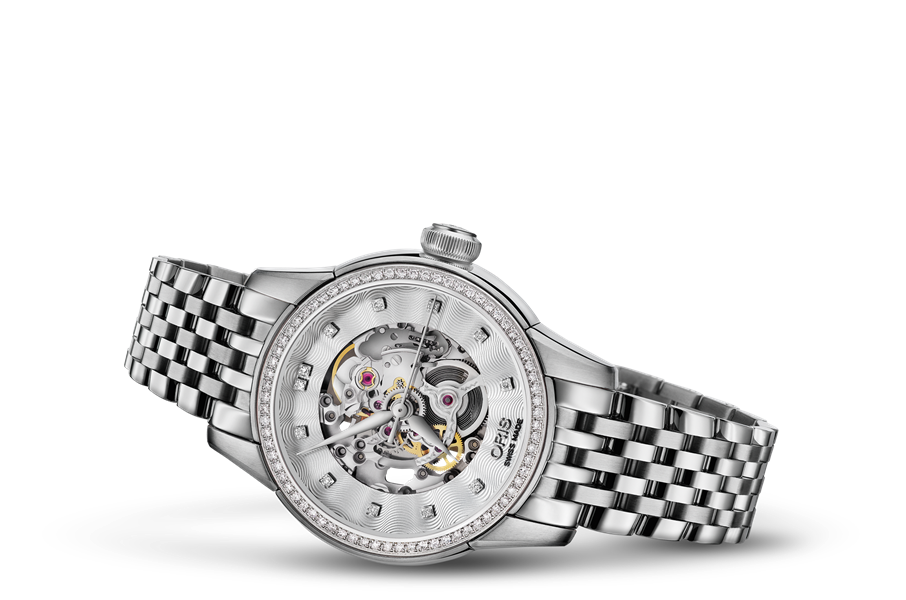 Oris Artelier Skeleton Diamonds 01-560-7687-4919-07-8-14-77
