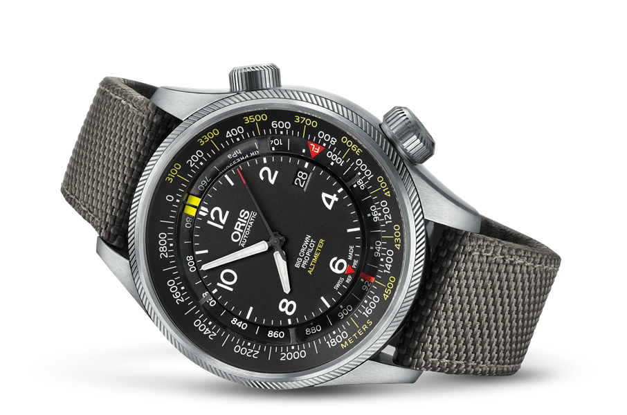 Oris Big Crown ProPilot Altimeter with Meter Scale 01-733-7705-4164-SET-5-23-17FC