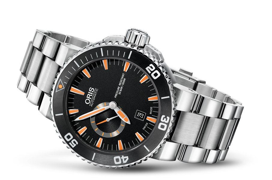 Oris Aquis Small Second, Date 01-743-7673-4159-07-8-26-01PEB