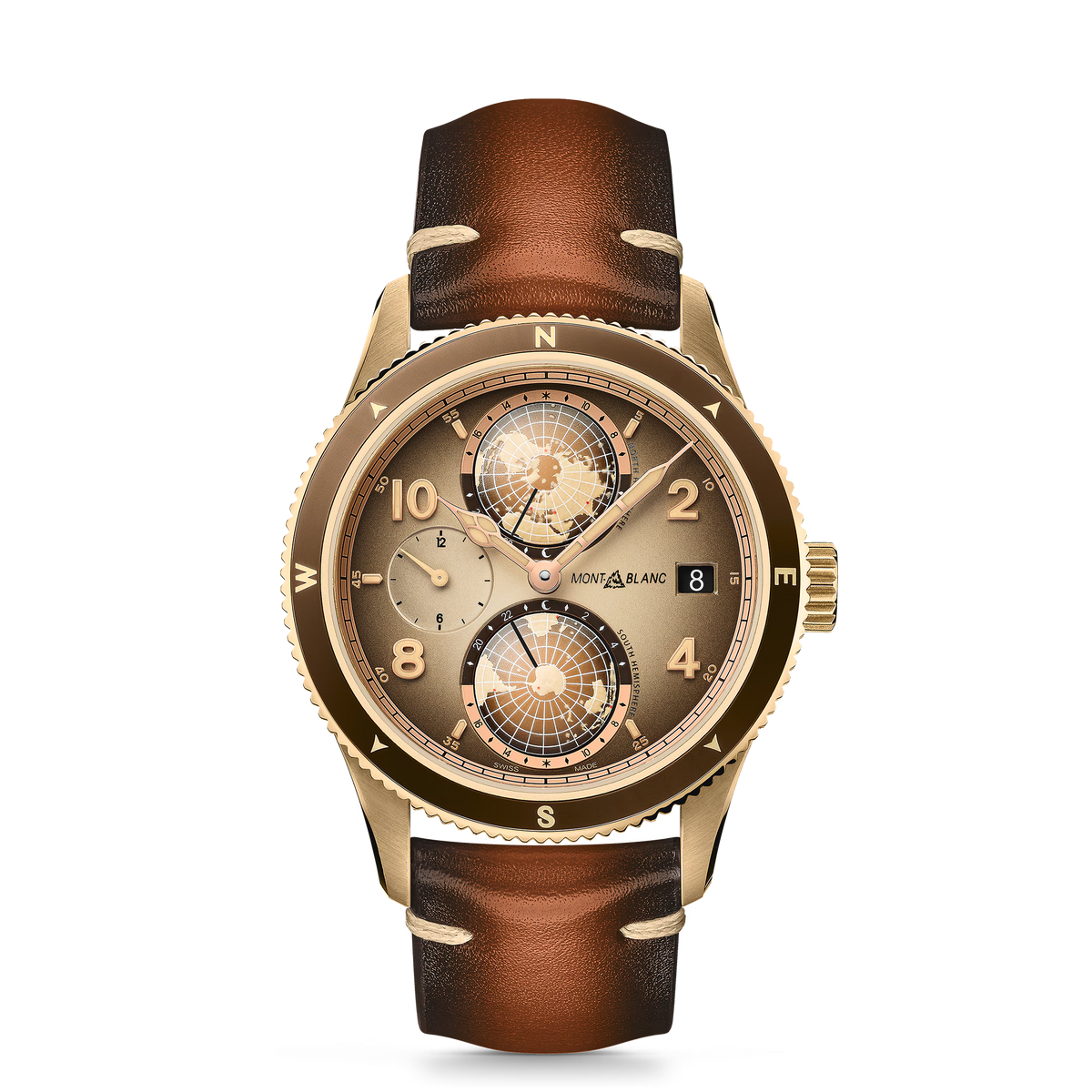Montblanc 1858 Geosphere Limited Edition - 1858 pieces - Cupro-aluminium - Titane - Brown - Montblanc® US MB128504