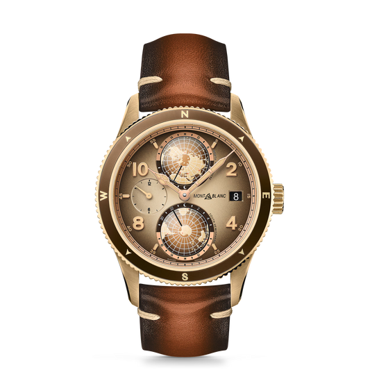 Montblanc 1858 Geosphere Limited Edition - 1858 pieces - Cupro-aluminium - Titane - Brown - Montblanc® US MB128504