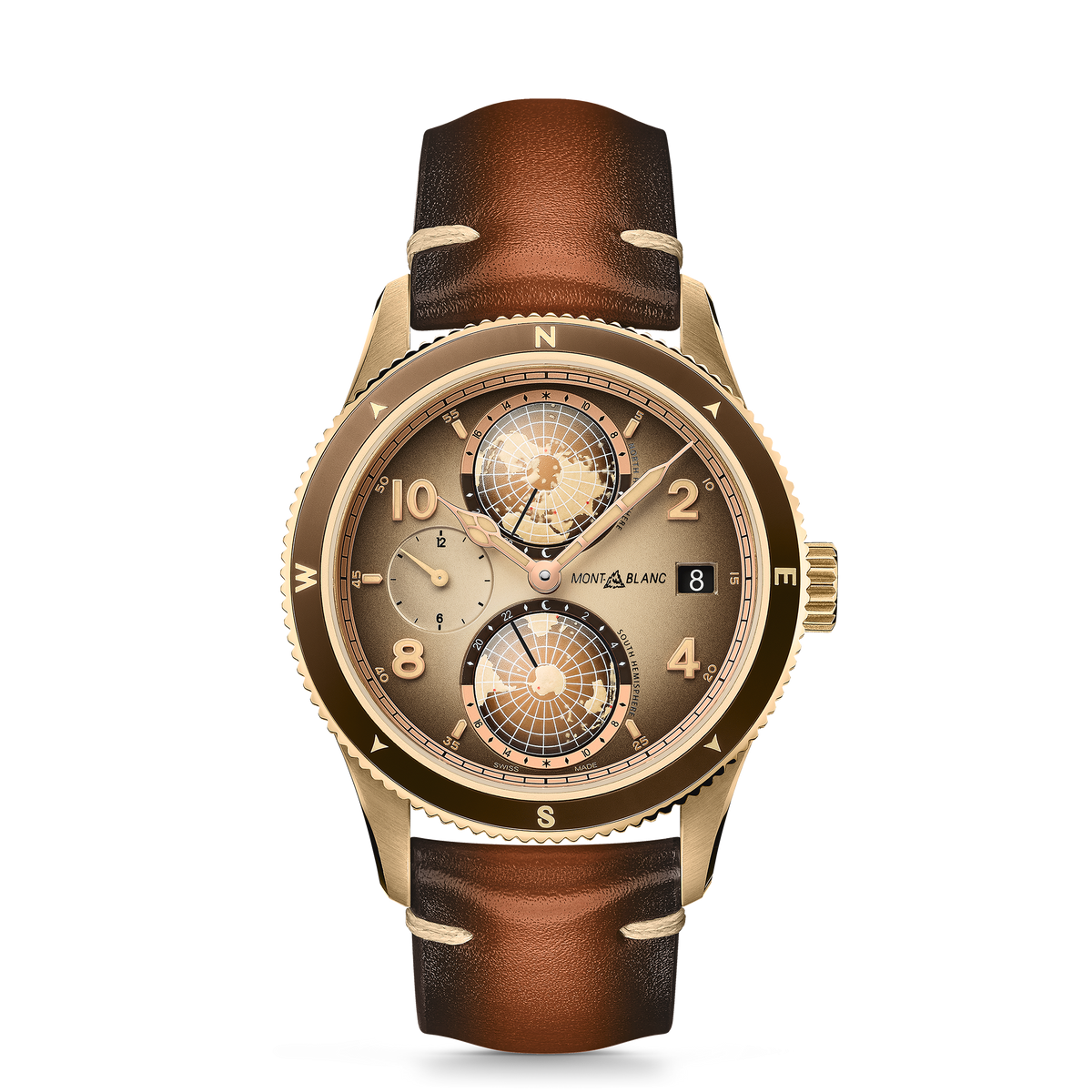 Montblanc 1858 Geosphere Limited Edition - 1858 pieces - Cupro-aluminium - Titane - Brown - Montblanc® US MB128504