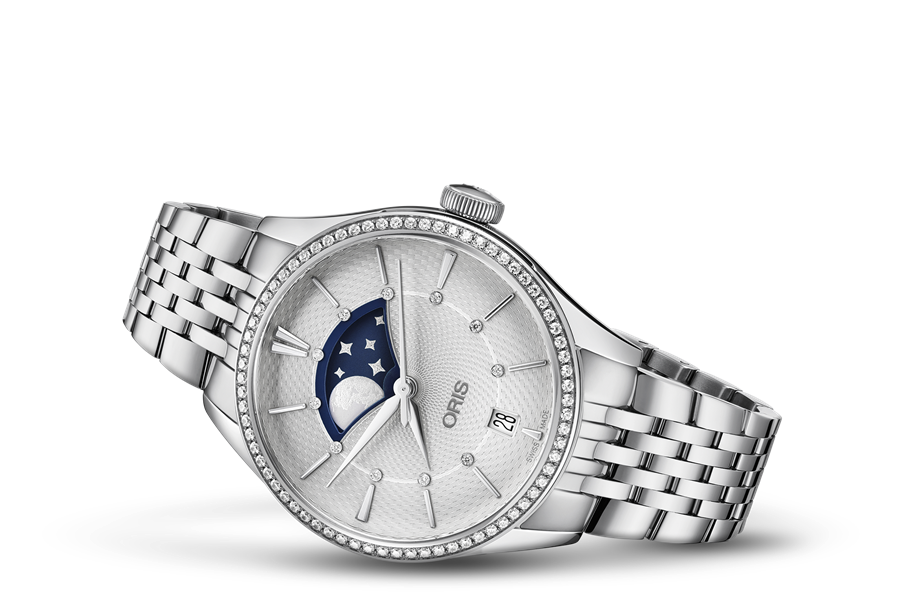 Oris Artelier Grande Lune, Date Diamonds 01-763-7723-4951-07-8-18-79