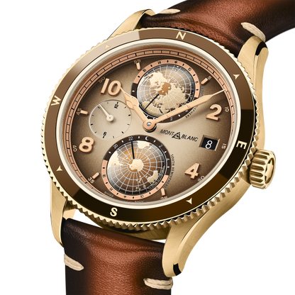 Montblanc 1858 Geosphere Limited Edition - 1858 pieces - Cupro-aluminium - Titane - Brown - Montblanc® US MB128504
