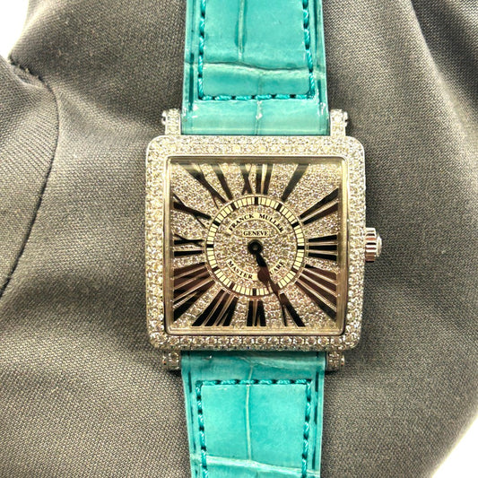 Franck Muller Master Square 6002 L QZ D CD – White Gold