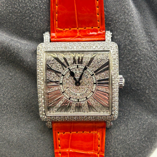 Franck Muller Master Square 6002 L QZ R D CD – White Gold