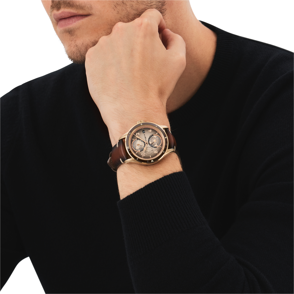 Montblanc 1858 Geosphere Limited Edition - 1858 pieces - Cupro-aluminium - Titane - Brown - Montblanc® US MB128504