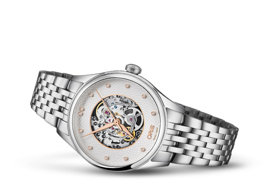 Oris Artelier Skeleton Diamonds 01-560-7724-4031-07-8-17-79