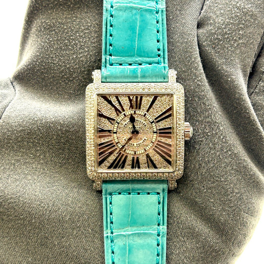 Franck Muller Master Square 6002 S QZ D CD – White Gold, 26Mm