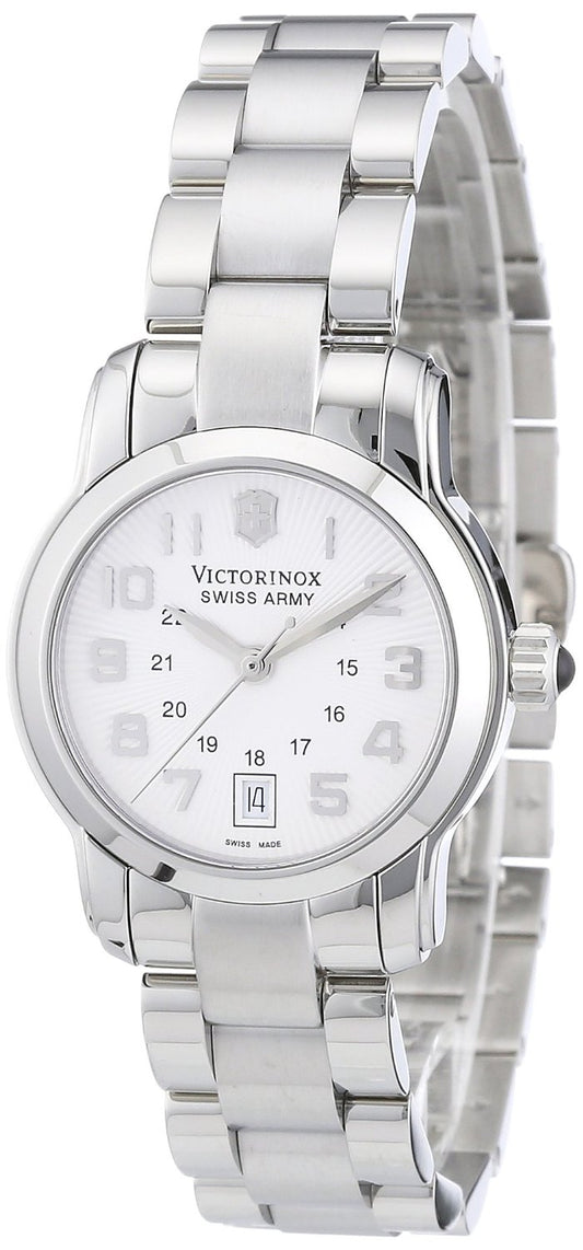 Victorinox Swiss Army Vivante Silver Guilloche Dial 241053 Women's Watch